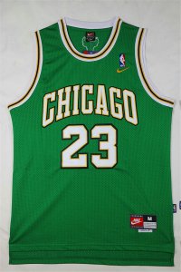 Maillot De Basket Chicago Bulls Michael Jordan 23 Chicago Edition Engrener Vert